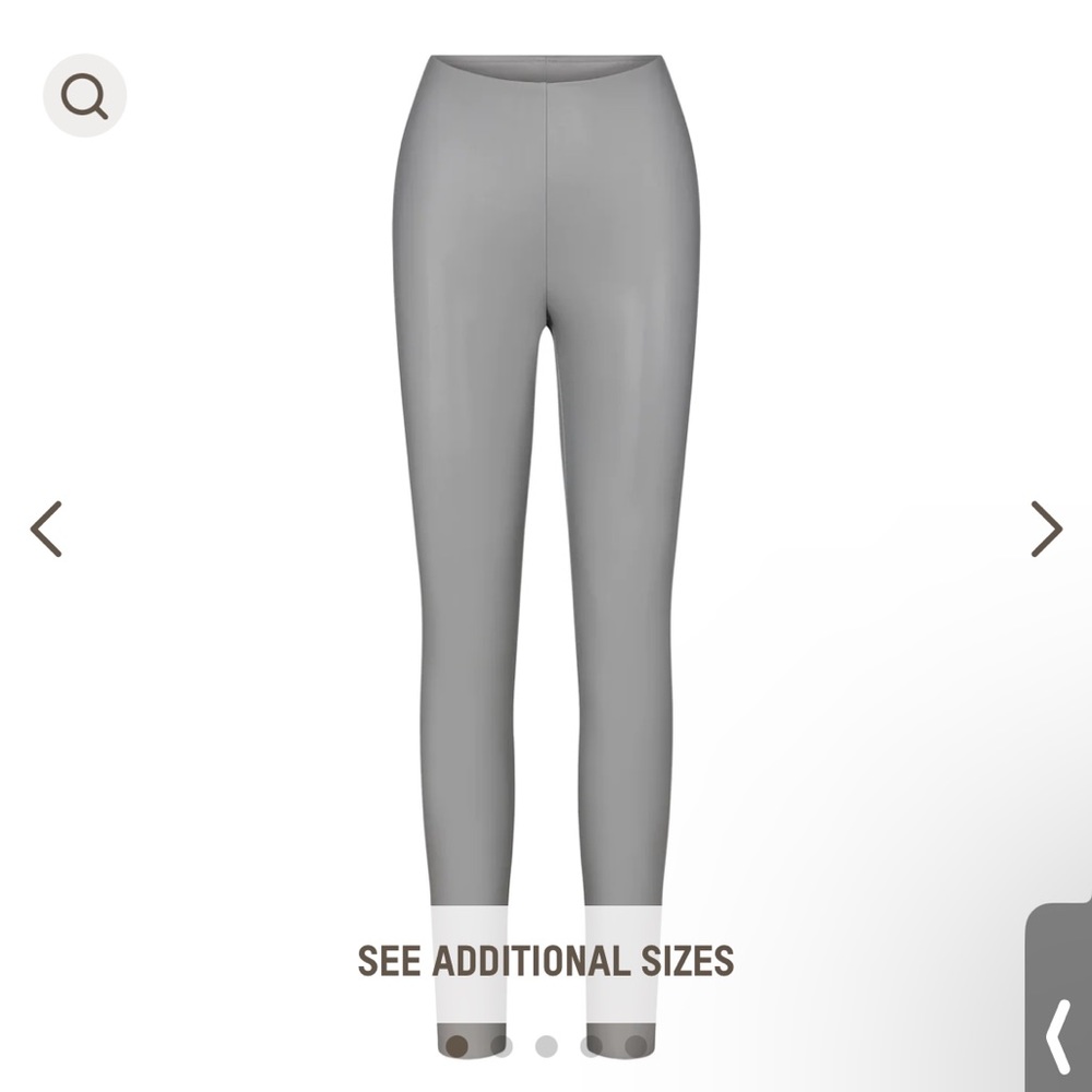 Skims Leather Leggings